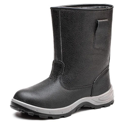 Chaussures de sécurité en cuir industriel pour hommes Bottes de travail pour soudeurs