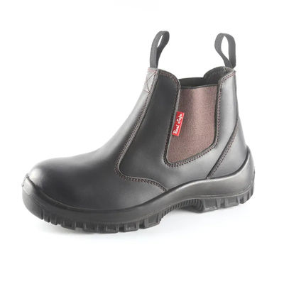 Chaussures de travail à talons hauts et à genoux résistantes à l'huile et à l'eau en cuir authentique