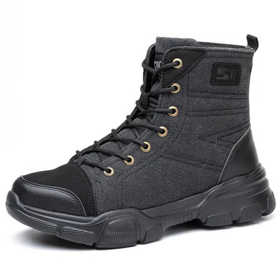 acheter Chaussures de travail de sécurité légères brunes respirantes, larges et en acier, souples online manufacture