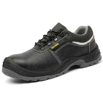 acheter Chaussures de travail en cuir noir antidérapant chaussures de sécurité en acier à pointe durable pour hommes online manufacture