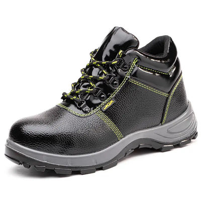 acheter Chaussures de sécurité de construction légères Noir Bottes en vrai cuir Unisexe online manufacture