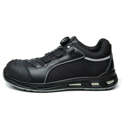 acheter Chaussures en cuir de vache noir durable homme chaussures de sécurité noir résistant au glissement online manufacture