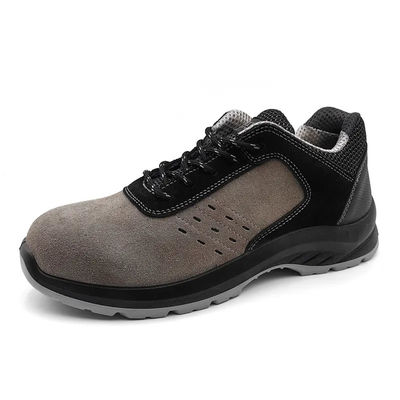 acheter Chaussures en cuir suède à coupe basse Chaussures imperméables à l'eau en acier gris online manufacture