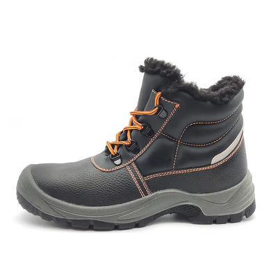 acheter Chaussures de sécurité d'hiver noires en laine résistante à l'eau et revêtues de lin Unisexe online manufacture