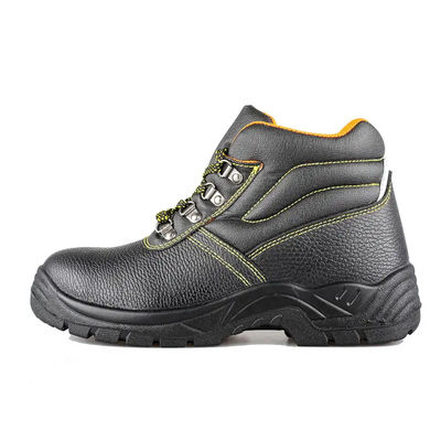 acheter Chaussures de travail en cuir véritable à orteils en acier en acier léger Chaussures de sécurité en acier noir online manufacture