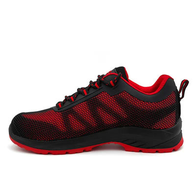 acheter KPU bottes de travail en maille respirante S3 chaussures à talons en acier résistant au glissement Noir Rouge online manufacture