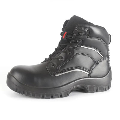 acheter Bottes à demi-genou noir Bottes à mine à talons en acier résistant au glissement sur mesure online manufacture