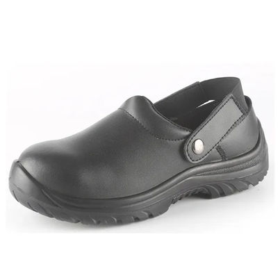 acheter Chaussures de cuisine en cuir action imperméable à l'eau en acier pouce antidérapant chaussures noires online manufacture