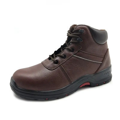 acheter Chaussures de sécurité en acier pour orteils de mine, chaussures de sécurité industrielles en bois brun, chaussures unisexes online manufacture