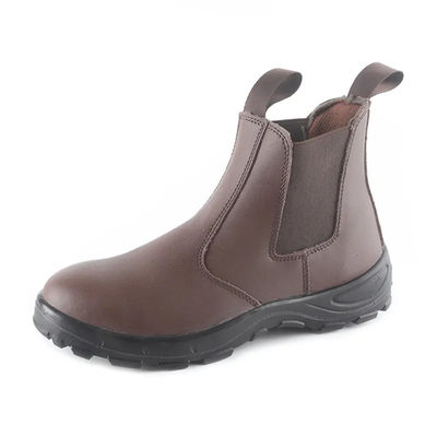acheter Chaussures de sécurité en cuir lisse S3 imperméable au glissement Bottes à talons en acier online manufacture