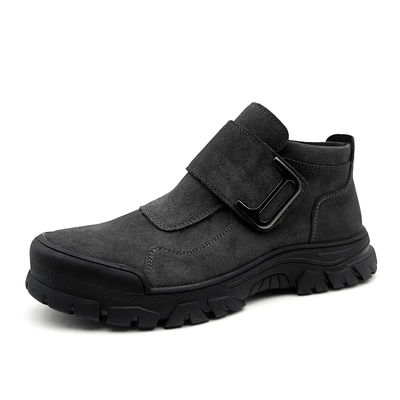 acheter Chaussures industrielles en cuir suède sans lacets Soudage des orteils en acier online manufacture