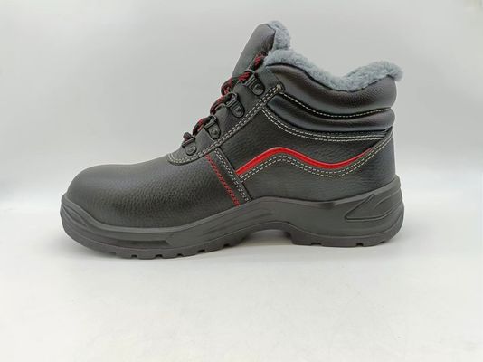 acheter Anti-ponture chaussures hivernales en cuir noir résistant au glissement chaussures durables online manufacture