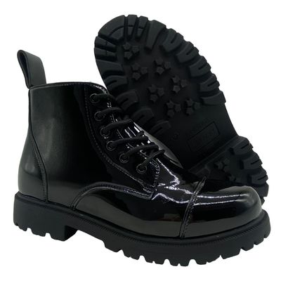 acheter Bottes de moto en cuir sur mesure Bottes rondes respirantes pour hommes online manufacture