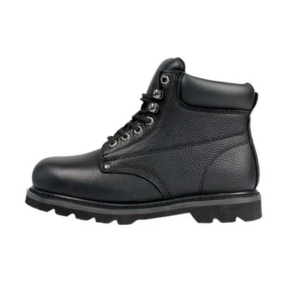 acheter Bottes en cuir de vache noir résistant à l'huile Goodyear Bottes de travail unisexes online manufacture