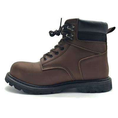 acheter Des bottes en cuir authentique martin brun Mid Top Goodyear Welt Boots décontracté online manufacture