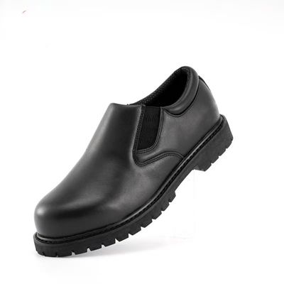 acheter Chaussures de cuisinier Goodyear Welted Noir en cuir à grains entiers online manufacture