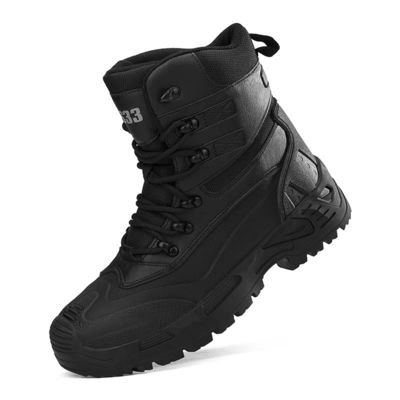 acheter Chaussures de sécurité tactiques étanches à l'eau Chaussures de combat antidérapantes grises pour le sauvetage de randonnée online manufacture