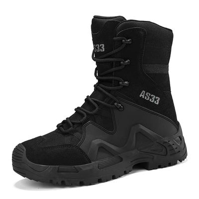 acheter Bottes de travail tactiques pour hommes Noir Jaune Bottes de camping online manufacture