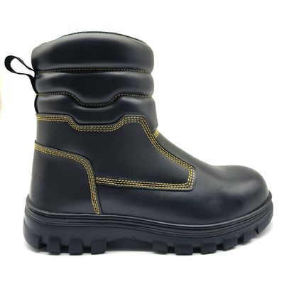 acheter Bottes de pompiers en cuir authentique en caoutchouc soule imperméable Bottes unisexes online manufacture