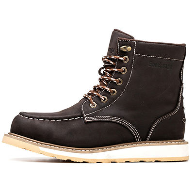acheter En gros Nubuck cuir Goodyear Welt ingénieur caoutchouc orteil d'acier online manufacture