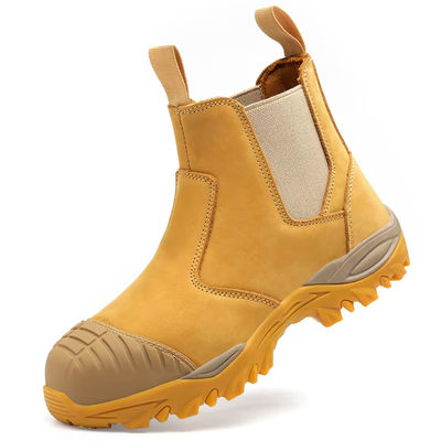 acheter Bottes de sécurité en cuir nubuck étanches pour hommes en gros online manufacture
