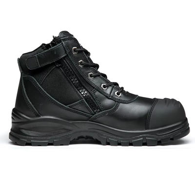 acheter Bottes de sécurité en cuir corrigé en couche supérieure corrigée en noir SBP online manufacture