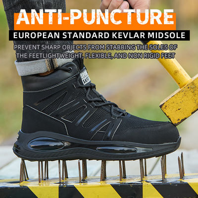 acheter Chaussures de travail à semelle en kevlar avec coussin à air Chaussures de sécurité pour le travail de sécurité online manufacture