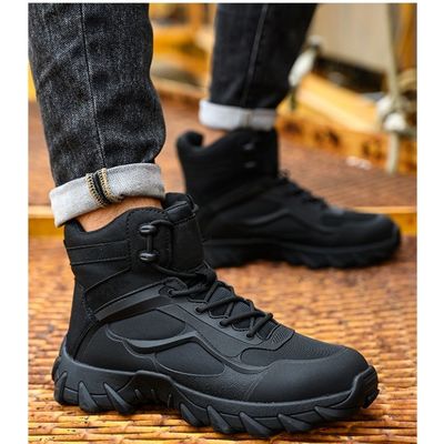 acheter Bottes de sécurité en suède avec semelle moyenne en kevlar et semelle en caoutchouc online manufacture