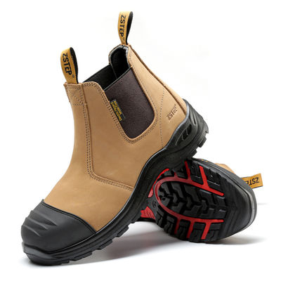 acheter Peau de vache brune Peau de vache Pu+Tpu Sole Chaussures de sécurité pour femmes online manufacture