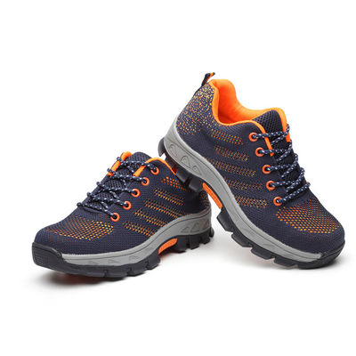 acheter Chaussures de travail pratiques en tissu volant chaussures de sécurité confortables chaussures de travail pour hommes anti-écrasement online manufacture