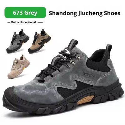 acheter OEM Kevlar Construction Safety Shoes Pigskin Work Shoes Steel Toe Anti Smashing Rubber Sole Safety Shoes online manufacture