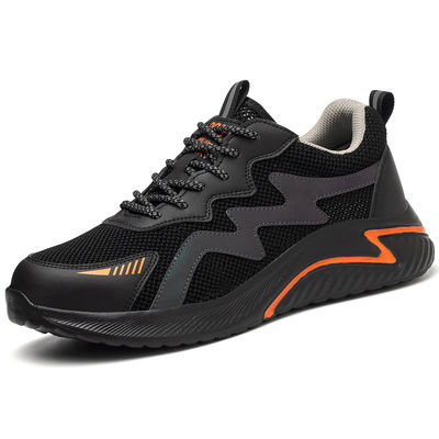 acheter Electrical Safety Shoes Work Shoes With Anti-smashing Plastic Toe Shoes For Men EVA Sole Men's Work Shoes Flyknit Kevlar Midsole Safety Shoes online manufacture