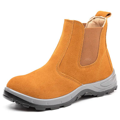 Chaussures de sécurité en cuir résistant au glissement pour hommes