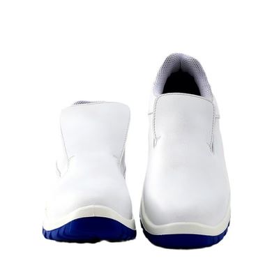 Chaussures de sécurité de cuisine ESD blanches orteil en acier, salle blanche anti-écrasement approuvé