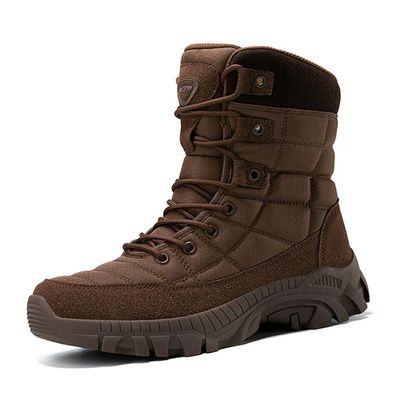 Chaussures de sécurité tactiques brunes confortables pour hommes