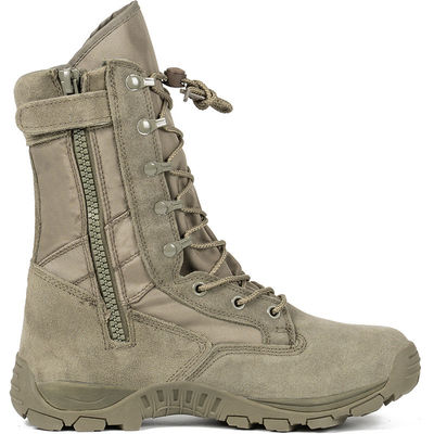 Bottes de combat en caoutchouc antidérapant en tissu oxford pour le travail de sécurité en vert