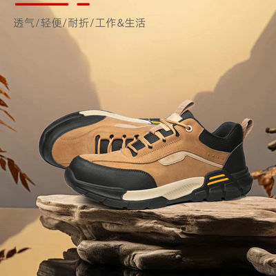 Des chaussures électriciens en cuir de vache isolantes de 10 kW avec Kevlar et semelle en caoutchouc absorbant les chocs