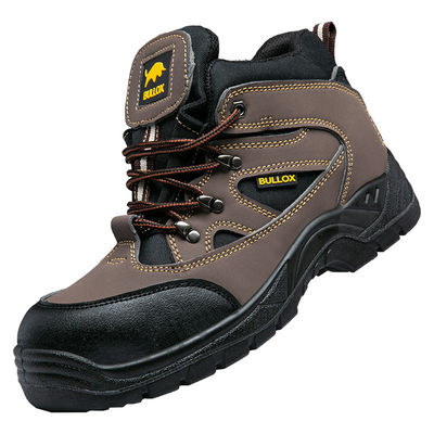 Chaussures de sécurité en tissu d'Oxford Hommes PU Injection Sole Plaque d'acier Anti-proof Travail Pour Hommes