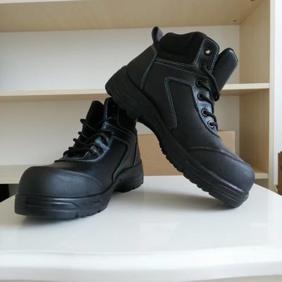 Chaussures de travail de sécurité OEM Chaussures de travail en cuir authentique Chaussures de travail en fibre de verre Chaussures de sécurité pour hommes et femmes Chaussures de sécurité