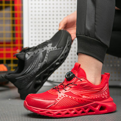 TPU + microfibre + chaussures de travail tricotées volantes chaussures de sécurité industrielle EVA chaussures de sécurité Kevlar chaussures à semelle intermédiaire anti-poignardement orteils en acier anti-écrasement